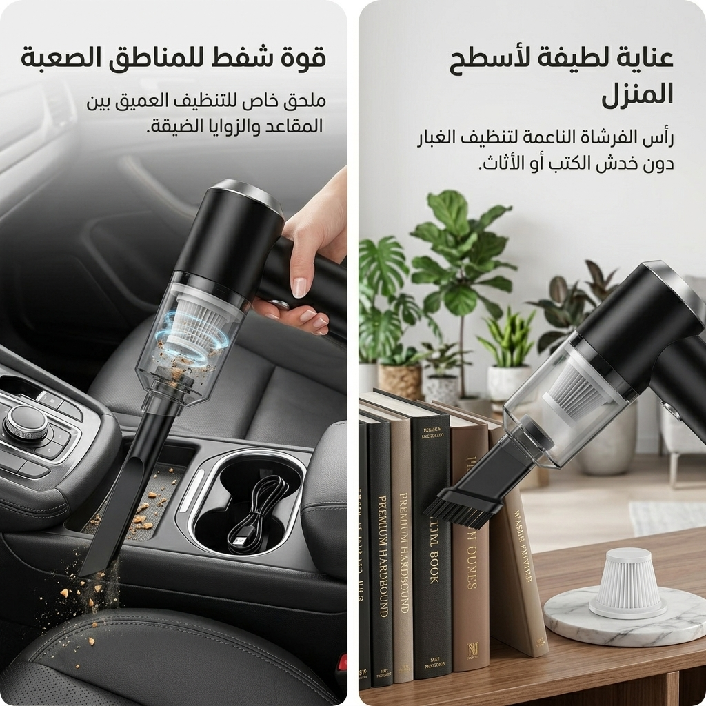 مكنسة كهربائية متعددة الوظائف
