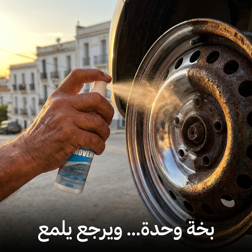 استعمال البخاخ على العجلة